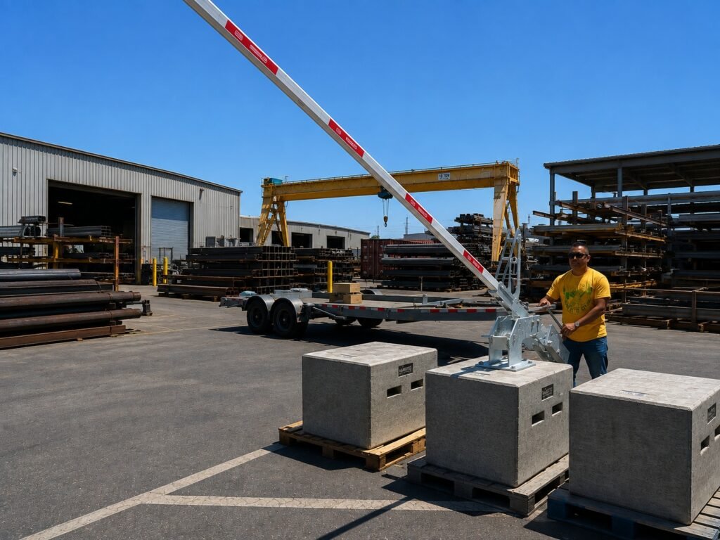 construction zone mobile drop arm