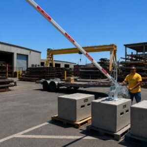 construction zone mobile drop arm