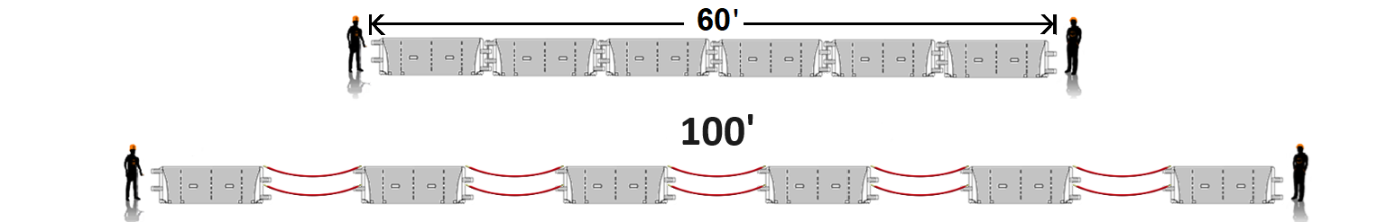 vehicle barrier with cables