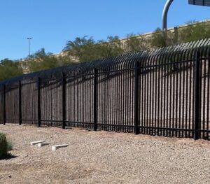 steel picket palisade fence USA galvanized