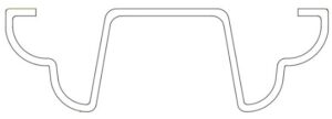 "W" shape palisade Picket