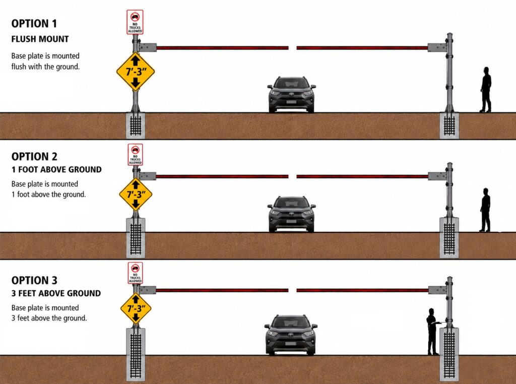 PARKING LOT BARRIER